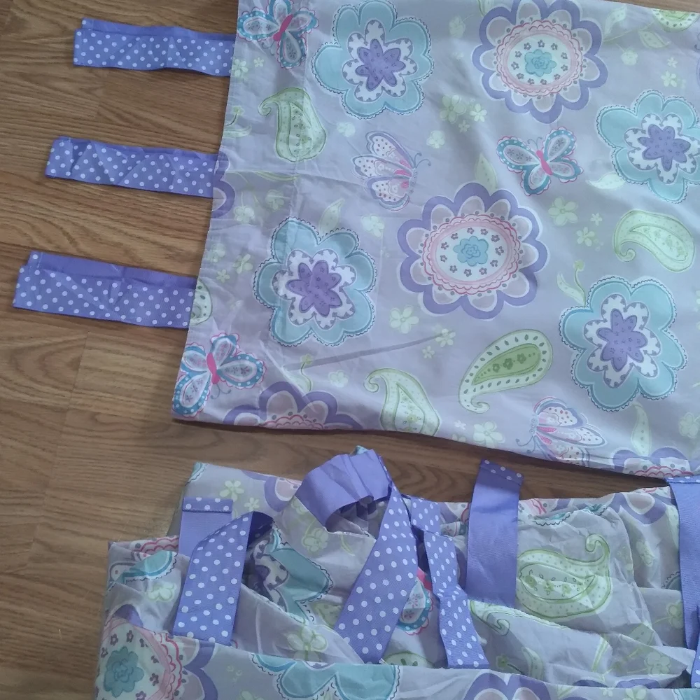 Pottery Barn Kids full/queen duvet cover & 1 pillow sham purple